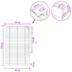 vidaXL Žalúzia Tmavohnedá 95 x 130 cm 35 mm Masívne Paulownia drevo – Obrázok 9
