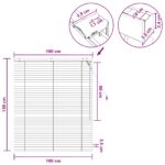 vidaXL Žalúzia Tmavohnedá 100 x 130 cm 35 mm Masívne Paulownia drevo – Obrázok 9