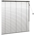 vidaXL Žalúzia Tmavohnedá 135 x 130 cm 35 mm Masívne Paulownia drevo – Obrázok 3
