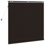 vidaXL Žalúzia Tmavohnedá 135 x 130 cm 35 mm Masívne Paulownia drevo – Obrázok 4