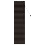 vidaXL Žalúzia Tmavohnedá 45 x 160 cm 35 mm Masívne Paulownia drevo – Obrázok 2