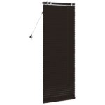 vidaXL Žalúzia Tmavohnedá 60 x 160 cm 35 mm Masívne Paulownia drevo – Obrázok 4