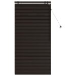 vidaXL Žalúzia Tmavohnedá 90 x 160 cm 35 mm Masívne Paulownia drevo – Obrázok 2