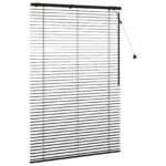 vidaXL Žalúzia Tmavohnedá 115 x 160 cm 35 mm Masívne Paulownia drevo – Obrázok 3