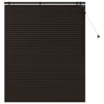 vidaXL Žalúzia Tmavohnedá 135 x 160 cm 35 mm Masívne Paulownia drevo – Obrázok 2