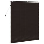 vidaXL Žalúzia Tmavohnedá 135 x 160 cm 35 mm Masívne Paulownia drevo – Obrázok 4
