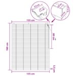 vidaXL Žalúzia Tmavohnedá 135 x 160 cm 35 mm Masívne Paulownia drevo – Obrázok 9