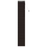 vidaXL Žalúzia Tmavohnedá 40 x 250 cm 35 mm Masívne Paulownia drevo – Obrázok 2