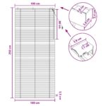 vidaXL Žalúzia Tmavohnedá 100 x 250 cm 35 mm Masívne Paulownia drevo – Obrázok 9