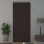 vidaXL Žalúzia Tmavohnedá 110 x 250 cm 35 mm Masívne Paulownia drevo