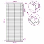 vidaXL Žalúzia Tmavohnedá 115 x 250 cm 35 mm Masívne Paulownia drevo – Obrázok 9