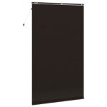 vidaXL Žalúzia Tmavohnedá 145 x 250 cm 35 mm Masívne Paulownia drevo – Obrázok 4