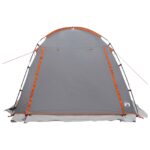 vidaXL Tunelový stan Šedá a oranžová 361 x 235 x 147 cm – Obrázok 5