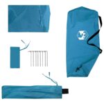 vidaXL 2-v-1 dažďový plášť s kapucňou Modrá 262 x 126 x 130 cm – Obrázok 10