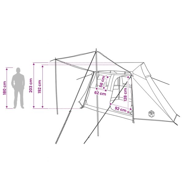 vidaXL Tunelový stan Modrá 475 x 220 x 192 cm – Obrázok 13