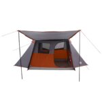 vidaXL Tunelový stan Šedá a oranžová 475 x 220 x 192 cm – Obrázok 4