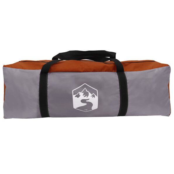 vidaXL Tunelový stan Šedá a oranžová 475 x 220 x 192 cm – Obrázok 7