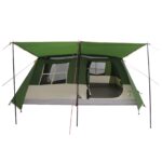 vidaXL Tunelový stan Zelená 400 x 278 x 182 cm – Obrázok 4