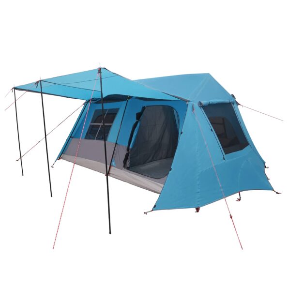 vidaXL Tunelový stan Modrá 400 x 278 x 182 cm – Obrázok 2