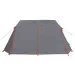 vidaXL Tunelový stan Šedá a oranžová 400 x 278 x 182 cm – Obrázok 5