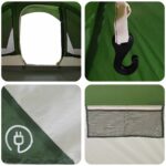 vidaXL Tunelový stan Zelená 560 x 395 x 212 cm – Obrázok 9