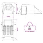 vidaXL Tunelový stan Zelená 390 x 215 x 152 cm – Obrázok 12