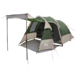 vidaXL Tunelový stan Zelená 390 x 215 x 152 cm – Obrázok 2