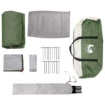 vidaXL Tunelový stan Zelená 390 x 215 x 152 cm – Obrázok 8