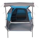 vidaXL Tunelový stan Modrá 390 x 215 x 152 cm – Obrázok 4