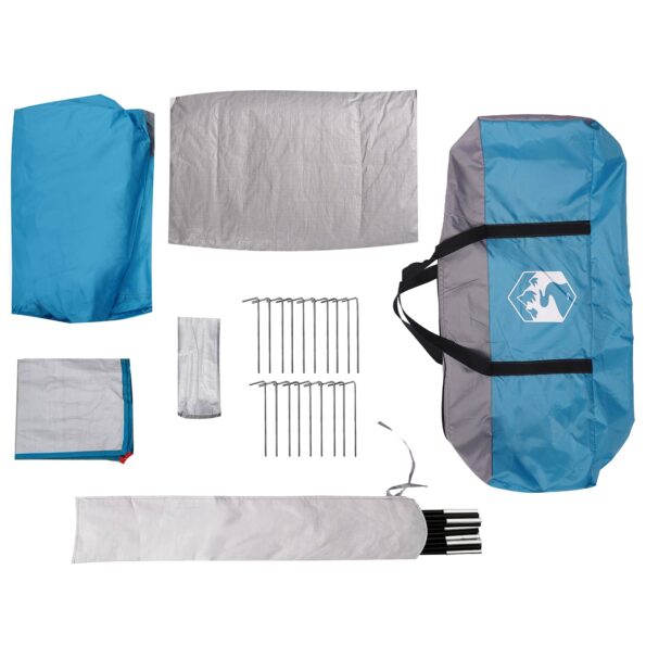 vidaXL Tunelový stan Modrá 390 x 215 x 152 cm – Obrázok 8