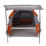 vidaXL Tunelový stan Šedá a oranžová 390 x 215 x 152 cm – Obrázok 4