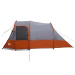 vidaXL Tunelový stan Šedá a oranžová 390 x 215 x 152 cm – Obrázok 6
