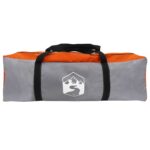 vidaXL Tunelový stan Šedá a oranžová 390 x 215 x 152 cm – Obrázok 7