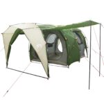 vidaXL Tunelový stan Zelená 382 x 262 x 214 cm – Obrázok 2