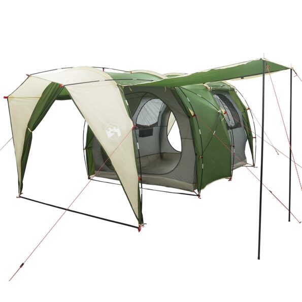 vidaXL Tunelový stan Zelená 382 x 262 x 214 cm – Obrázok 2