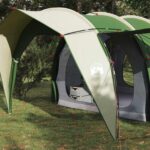 vidaXL Tunelový stan Zelená 382 x 262 x 214 cm – Obrázok 3