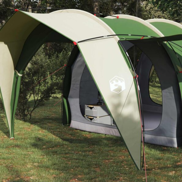 vidaXL Tunelový stan Zelená 382 x 262 x 214 cm – Obrázok 3