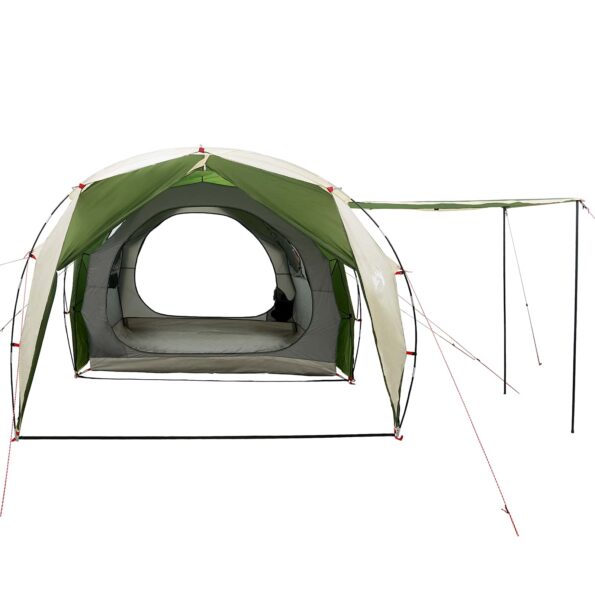 vidaXL Tunelový stan Zelená 382 x 262 x 214 cm – Obrázok 5