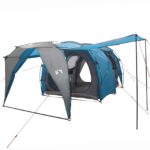 vidaXL Tunelový stan Modrá 382 x 262 x 214 cm – Obrázok 2