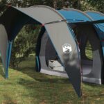 vidaXL Tunelový stan Modrá 382 x 262 x 214 cm – Obrázok 3