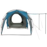 vidaXL Tunelový stan Modrá 382 x 262 x 214 cm – Obrázok 5