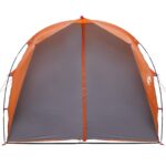 vidaXL Tunelový stan Šedá a oranžová 382 x 262 x 214 cm – Obrázok 6