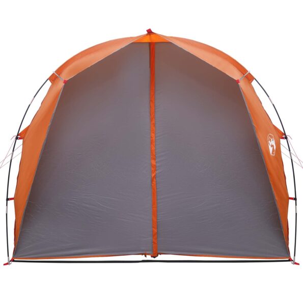 vidaXL Tunelový stan Šedá a oranžová 382 x 262 x 214 cm – Obrázok 6