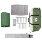 vidaXL Tunelový stan Zelená 562 x 265 x 216 cm – Obrázok 9
