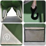 vidaXL Rodinný stan Zelená 610 x 610 x 210 cm – Obrázok 10