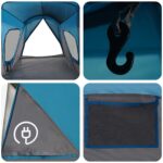 vidaXL Rodinný stan Modrá 610 x 610 x 210 cm – Obrázok 10