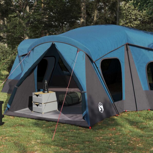 vidaXL Rodinný stan Modrá 610 x 610 x 210 cm – Obrázok 3