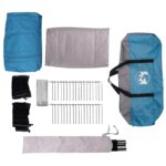 vidaXL Rodinný stan Modrá 610 x 610 x 210 cm – Obrázok 9