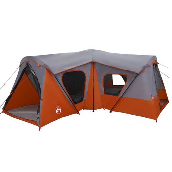 vidaXL Rodinný stan Šedá a oranžová 610 x 610 x 210 cm – Obrázok 2