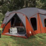 vidaXL Rodinný stan Šedá a oranžová 610 x 610 x 210 cm – Obrázok 3